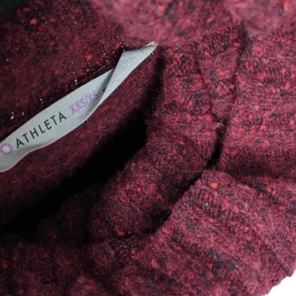 Athleta Donegal Passage Turtleneck Sweater Poncho Oversight - Picture 6 of 7